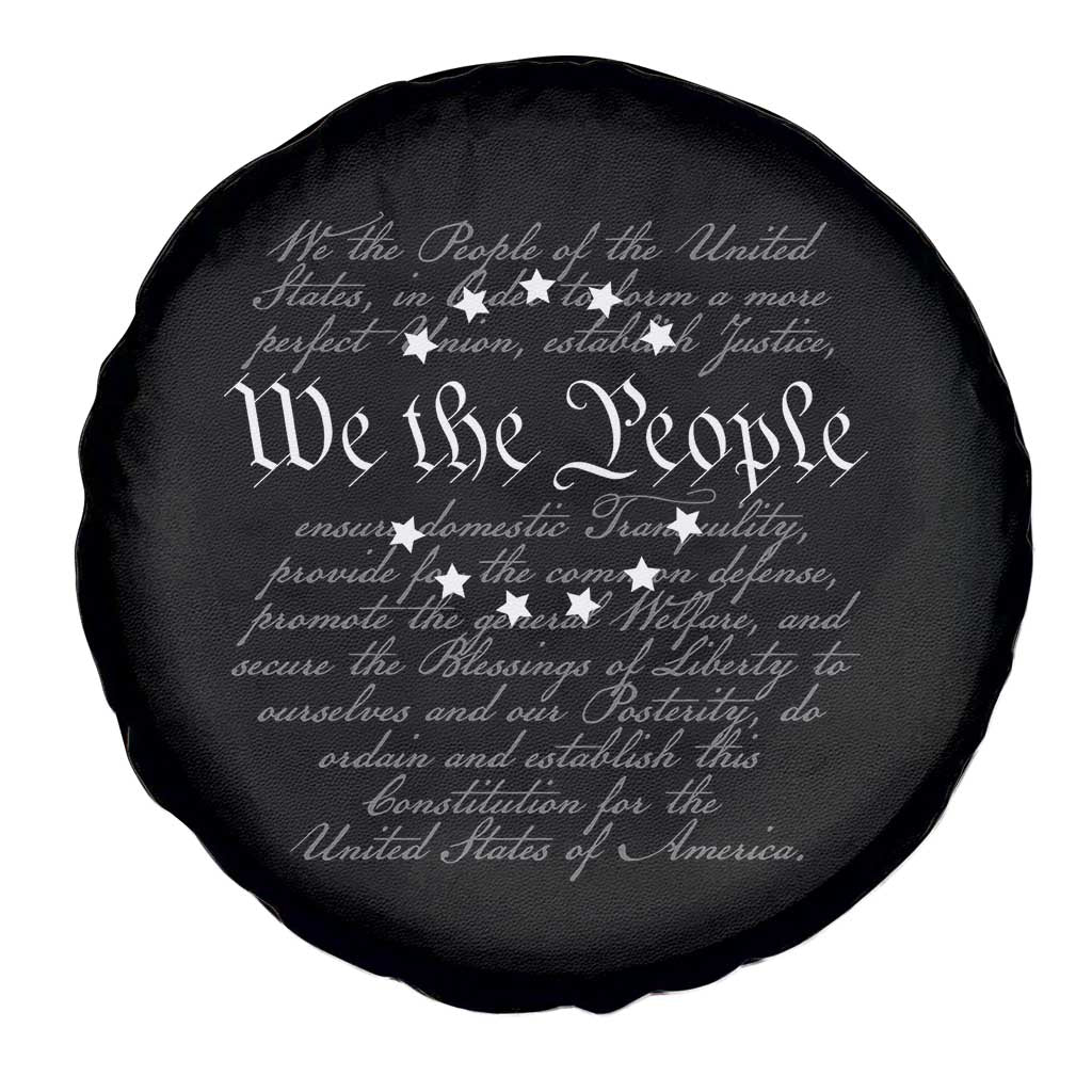 We the People Spare Tire Cover US Constitution Preamble 4th Of July Patriotic Stars TS02 Print Your Wear
