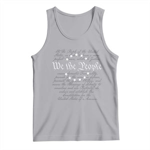 We the People Tank Top US Constitution Preamble 4th Of July Patriotic Stars TS02 Athletic Heather Print Your Wear
