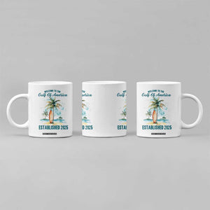 Welcome To America's Gulf Coffee Mug Established 2025 Retro Vintage Beach TS10 Print Your Wear