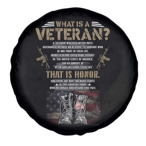 What Is A Veteran That Is Honor American Flag Spare Tire Cover Veteran's Day TS11 Print Your Wear