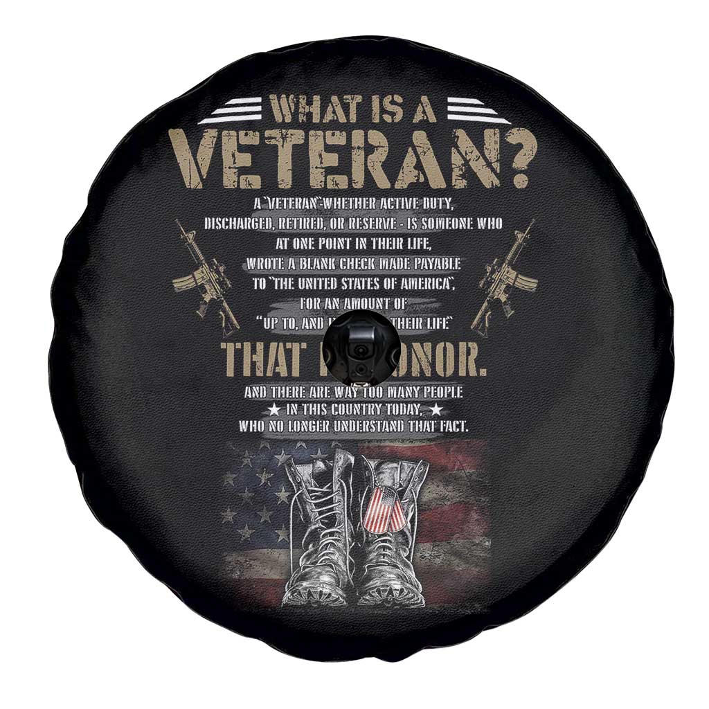 What Is A Veteran That Is Honor American Flag Spare Tire Cover Veteran's Day TS11 Print Your Wear