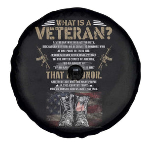 What Is A Veteran That Is Honor American Flag Spare Tire Cover Veteran's Day TS11 Print Your Wear