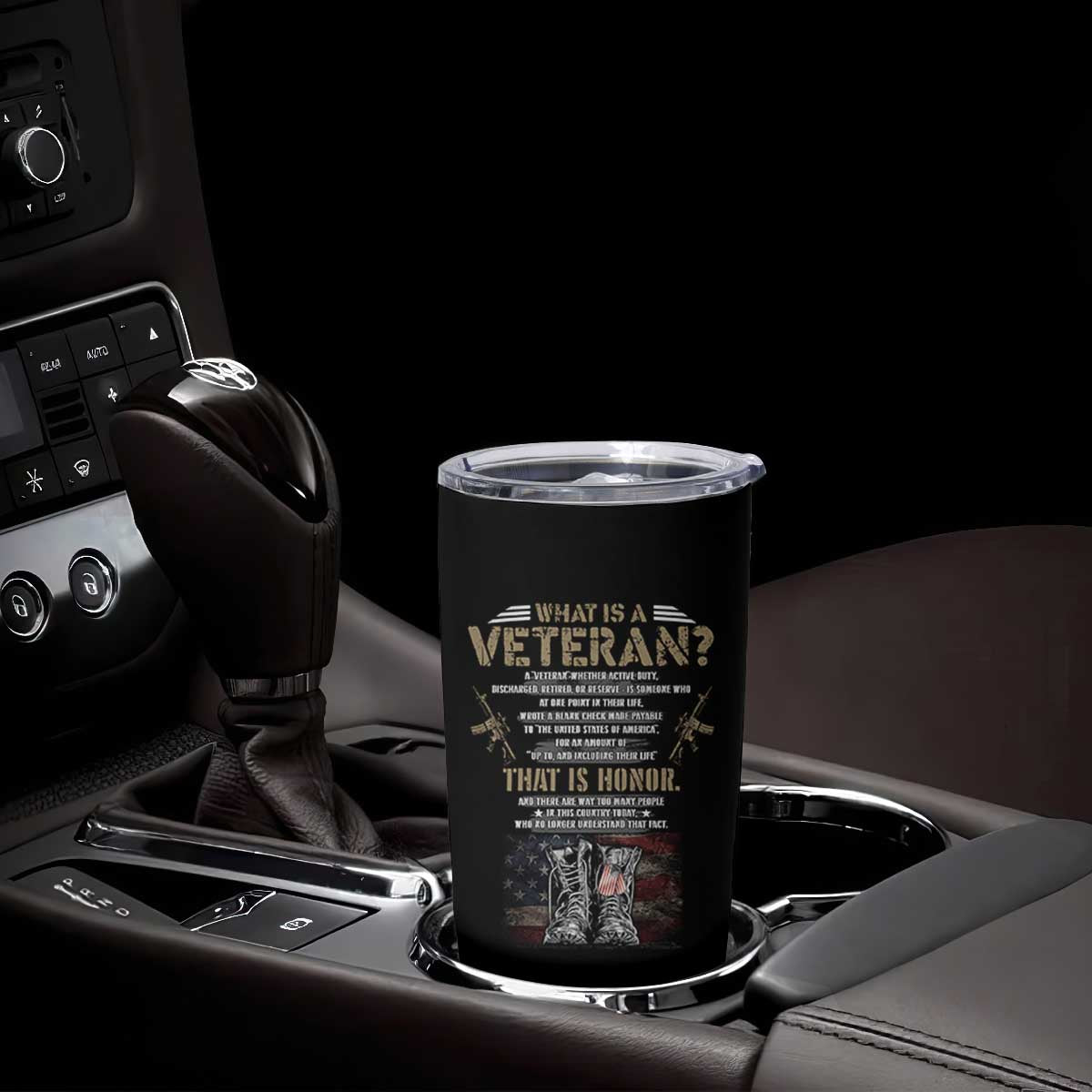 What Is A Veteran That Is Honor American Flag Tumbler Cup Veteran's Day TS11 Print Your Wear