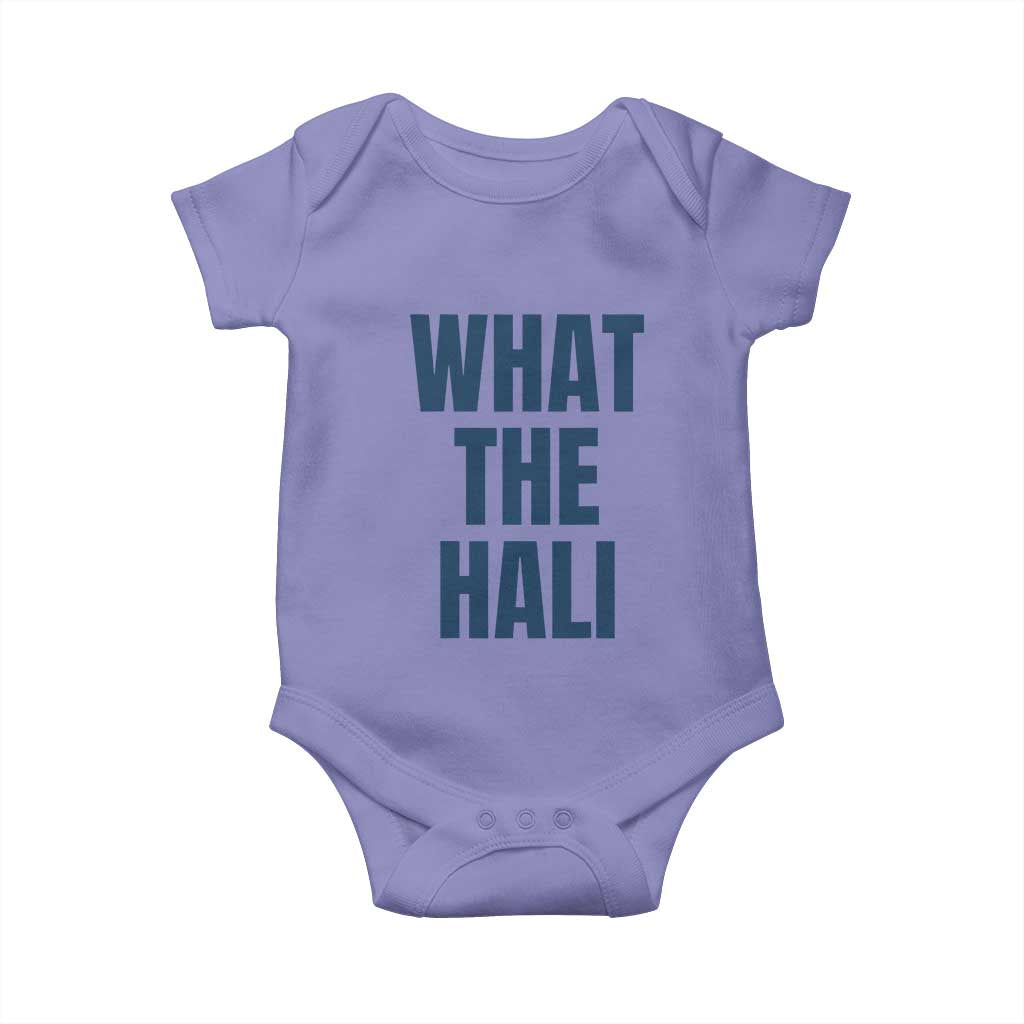 What The Hali Baby Onesie Indiana Hoosier Funny Basketball Overrated TS02 Violet Print Your Wear