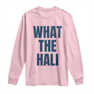 What The Hali Long Sleeve Shirt Indiana Hoosier Funny Basketball Overrated TS02 Light Pink Print Your Wear