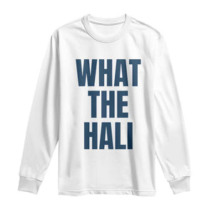What The Hali Long Sleeve Shirt Indiana Hoosier Funny Basketball Overrated TS02 White Print Your Wear