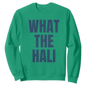 What The Hali Sweatshirt Indiana Hoosier Funny Basketball Overrated TS02 Irish Green Print Your Wear