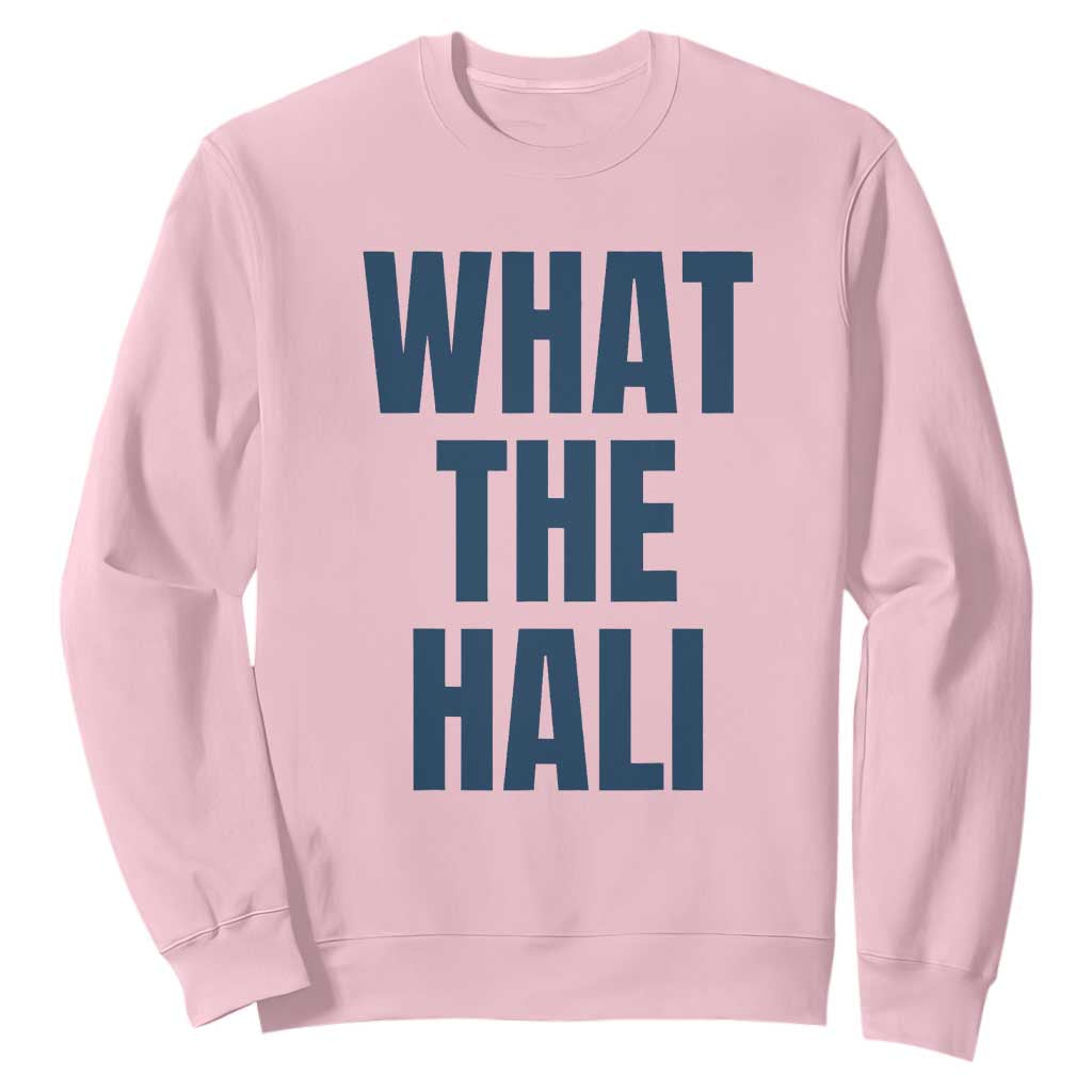 What The Hali Sweatshirt Indiana Hoosier Funny Basketball Overrated TS02 Light Pink Print Your Wear