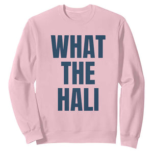 What The Hali Sweatshirt Indiana Hoosier Funny Basketball Overrated TS02 Light Pink Print Your Wear