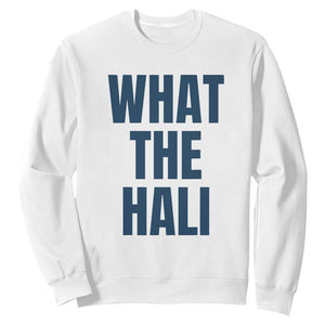 What The Hali Sweatshirt Indiana Hoosier Funny Basketball Overrated TS02 White Print Your Wear