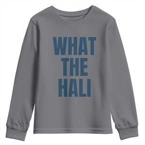 What The Hali Youth Sweatshirt Indiana Hoosier Funny Basketball Overrated TS02 Charcoal Print Your Wear