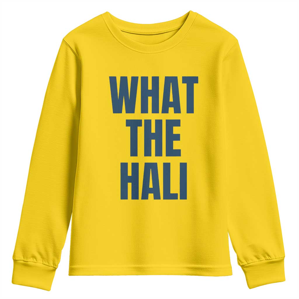 What The Hali Youth Sweatshirt Indiana Hoosier Funny Basketball Overrated TS02 Daisy Print Your Wear