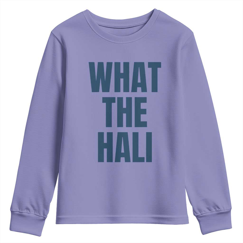 What The Hali Youth Sweatshirt Indiana Hoosier Funny Basketball Overrated TS02 Violet Print Your Wear