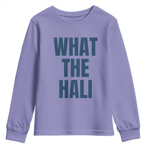 What The Hali Youth Sweatshirt Indiana Hoosier Funny Basketball Overrated TS02 Violet Print Your Wear