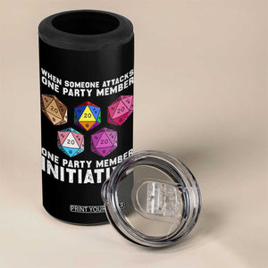 When Someone Attacks One Party Member D20 Dice LGBTQ Ally 4 in 1 Can Cooler Tumbler TS10 Print Your Wear