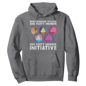 When Someone Attacks One Party Member D20 Dice LGBTQ Ally Hoodie TS10 Charcoal Print Your Wear