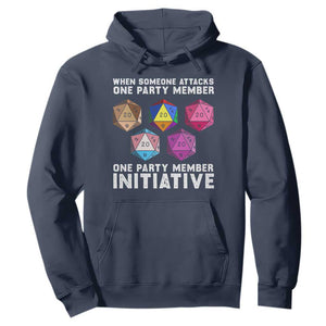 When Someone Attacks One Party Member D20 Dice LGBTQ Ally Hoodie TS10 Navy Print Your Wear