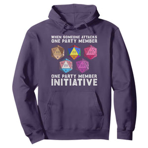 When Someone Attacks One Party Member D20 Dice LGBTQ Ally Hoodie TS10 Purple Print Your Wear
