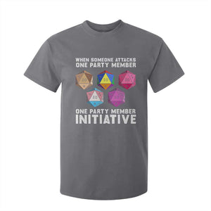 When Someone Attacks One Party Member D20 Dice LGBTQ Ally T Shirt For Kid TS10 Charcoal Print Your Wear