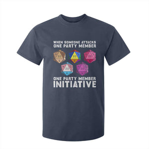 When Someone Attacks One Party Member D20 Dice LGBTQ Ally T Shirt For Kid TS10 Navy Print Your Wear