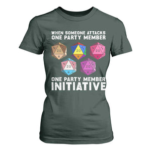 When Someone Attacks One Party Member D20 Dice LGBTQ Ally T Shirt For Women TS10 Dark Forest Green Print Your Wear