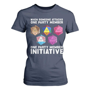 When Someone Attacks One Party Member D20 Dice LGBTQ Ally T Shirt For Women TS10 Navy Print Your Wear