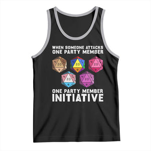 When Someone Attacks One Party Member D20 Dice LGBTQ Ally Tank Top TS10 Black Athletic Heather Print Your Wear