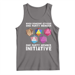 When Someone Attacks One Party Member D20 Dice LGBTQ Ally Tank Top TS10 Deep Heather Print Your Wear