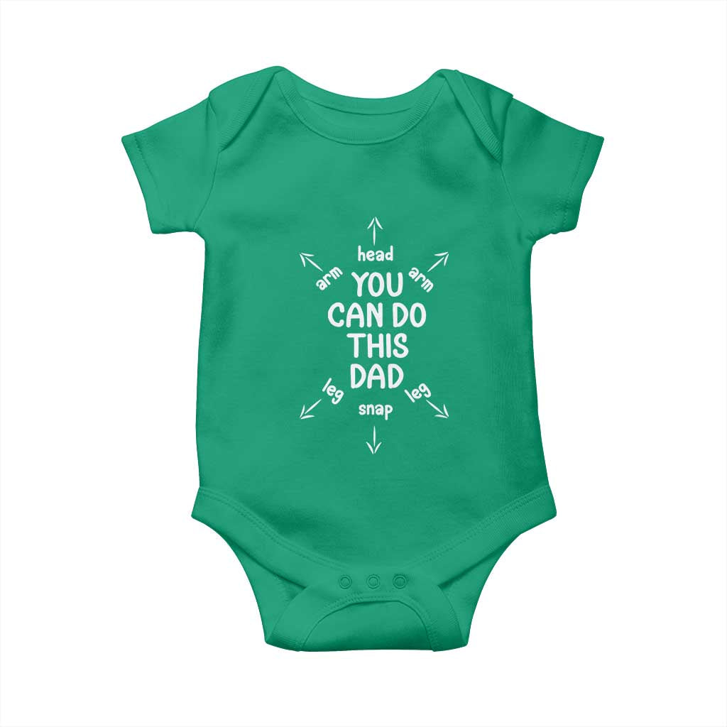 You Can Do This Dad Baby Onesie Annoucement Baby Shower First Fathers Day Gifts TS10 Irish Green Print Your Wear