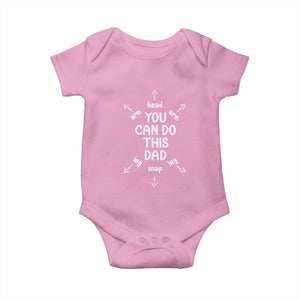 You Can Do This Dad Baby Onesie Annoucement Baby Shower First Fathers Day Gifts TS10 Light Pink Print Your Wear