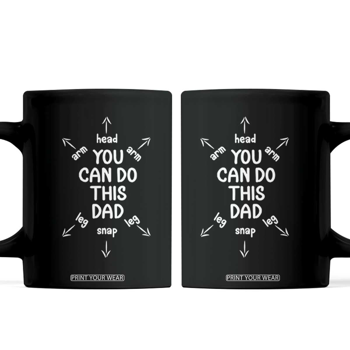 You Can Do This Dad Coffee Mug Annoucement Baby Shower First Fathers Day Gifts TS10 Black Print Your Wear