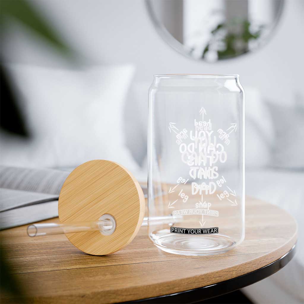 You Can Do This Dad Glass Can Annoucement Baby Shower First Fathers Day Gifts TS10 Print Your Wear