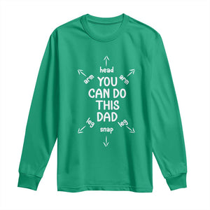 You Can Do This Dad Long Sleeve Shirt Annoucement Baby Shower First Fathers Day Gifts TS10 Irish Green Print Your Wear