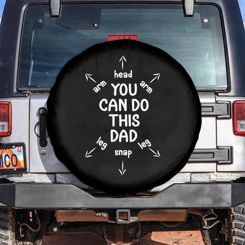 You Can Do This Dad Spare Tire Cover Annoucement Baby Shower First Fathers Day Gifts TS10 No hole Black Print Your Wear