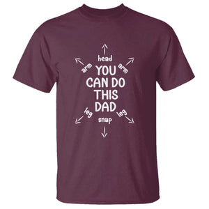 You Can Do This Dad T Shirt Annoucement Baby Shower First Fathers Day Gifts TS10 Maroon Print Your Wear
