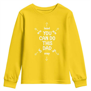 You Can Do This Dad Youth Sweatshirt Annoucement Baby Shower First Fathers Day Gifts TS10 Daisy Print Your Wear