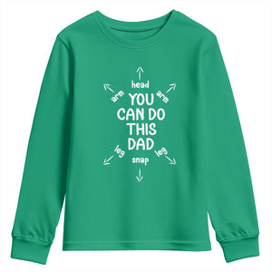 You Can Do This Dad Youth Sweatshirt Annoucement Baby Shower First Fathers Day Gifts TS10 Irish Green Print Your Wear