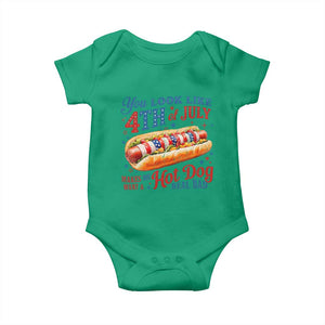 You Look Like 4th of July Hot Dog Baby Onesie Funny Patriotic Food Meme TS10 Irish Green Print Your Wear