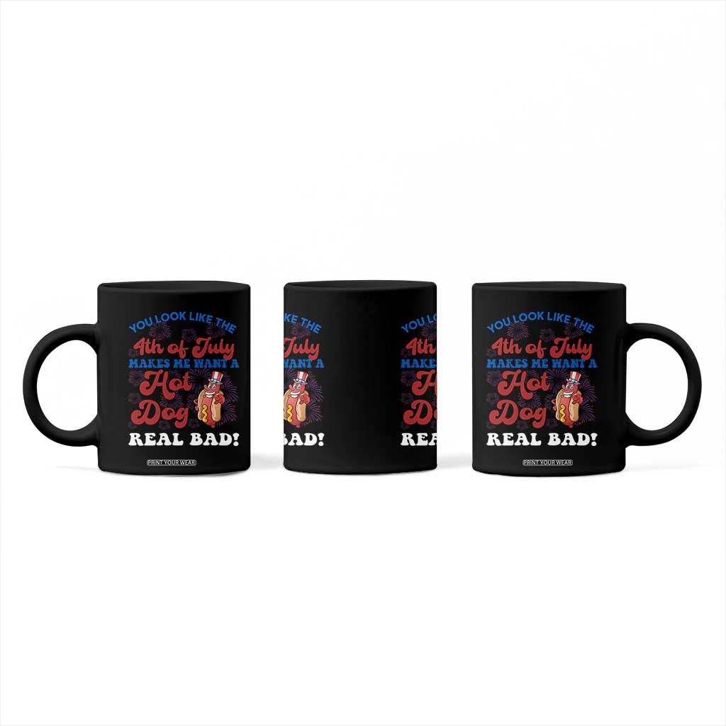 You Look Like The 4th Of July Funny Hot Dog Coffee Mug TS09 Print Your Wear
