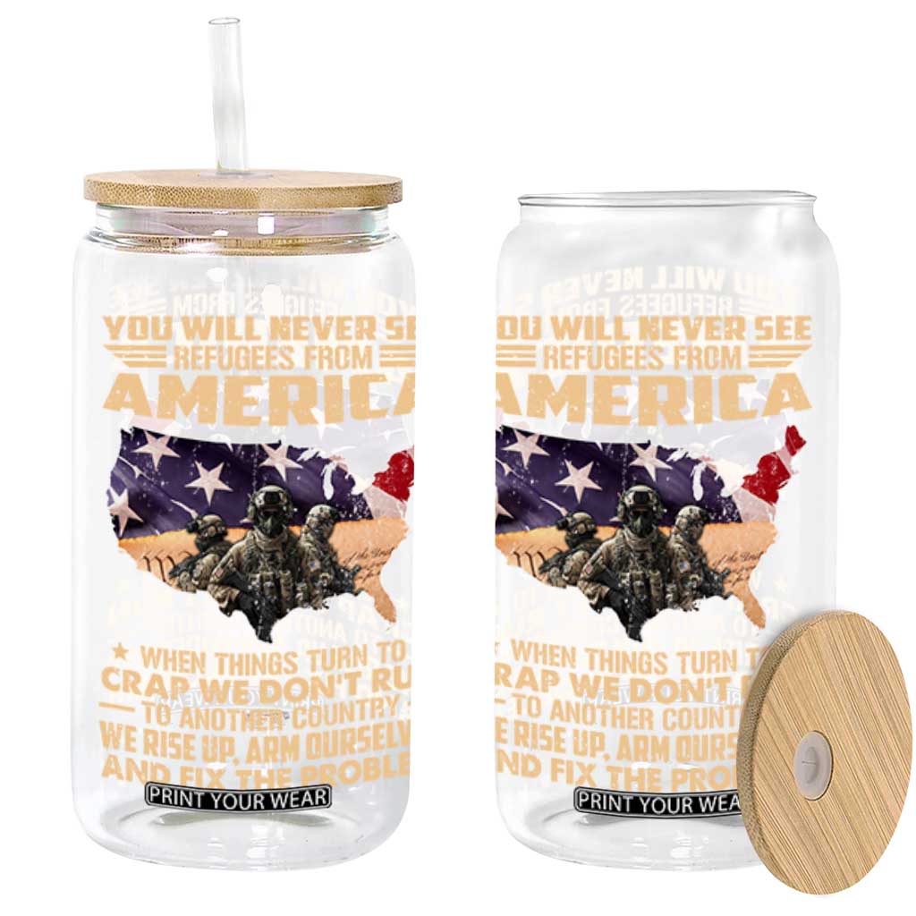 You Will Never See Refugees From America When Things Turn To Glass Can TS11 Black Print Your Wear