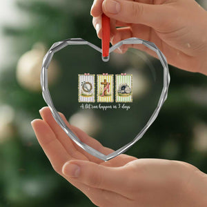 A Lot Can Happen in 3 Days Heart Crystal Glass Ornament Christian Jesus Easter TS14 Print Your Wear