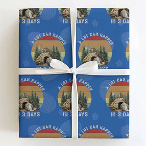 A Lot Can Happen in 3 Days Wrapping Paper Roll Christian Easter TS14 Royal Blue Print Your Wear