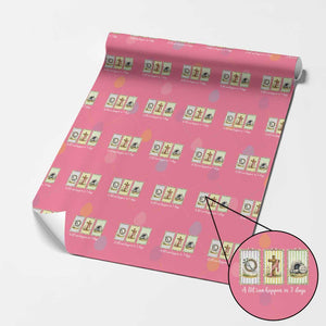 A Lot Can Happen in 3 Days Wrapping Paper Roll Christian Jesus Easter TS14 Pink Print Your Wear