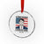 A True Patriot Memorial Crystal Glass Ornament Charlie Kirk Legacy The Greatness of Our Nation TS02 Transparent Glass 3'' Circle Print Your Wear