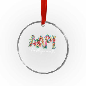 AAPI Heritage Month Crystal Glass Ornament Retro Elegant Floral Asian American Pacific Islander TS02 Print Your Wear