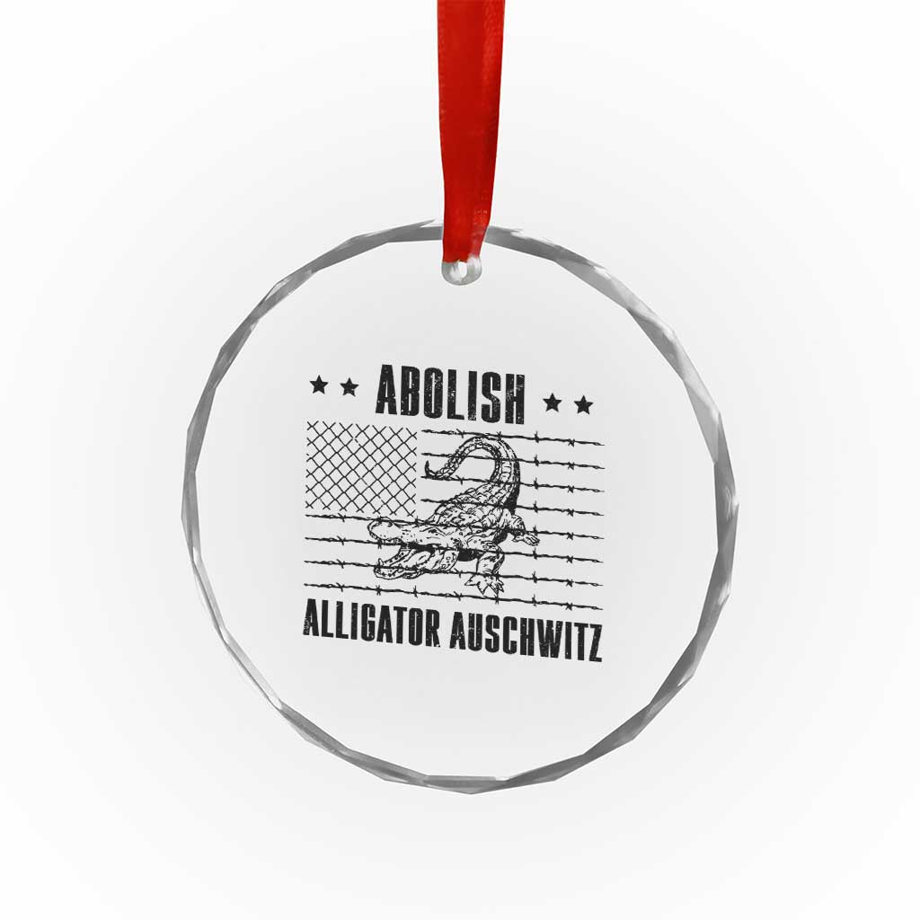 Abolish Alligator Prison Crystal Glass Ornament Stop Alcatraz Sace Everglades TS02 Print Your Wear