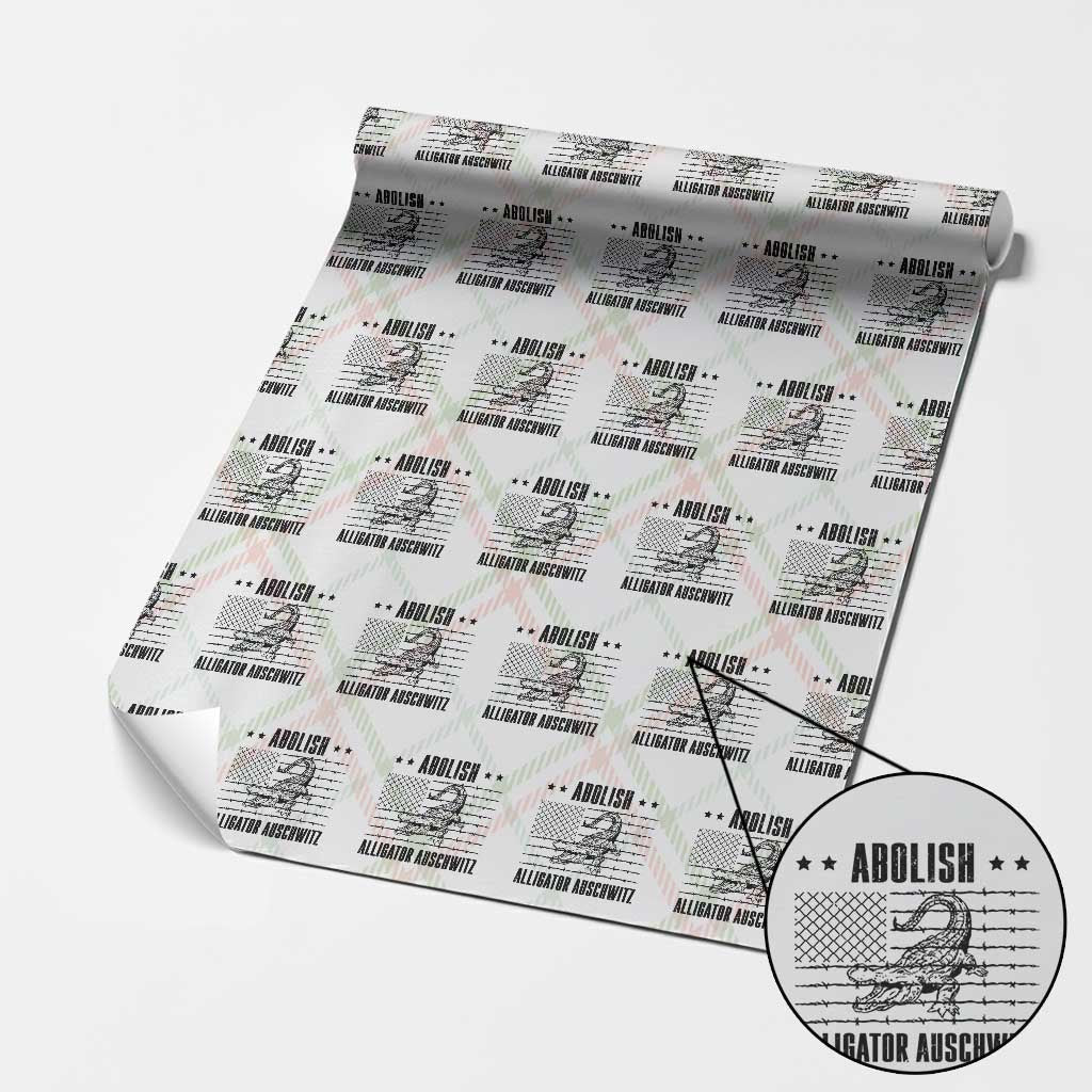 Abolish Alligator Prison Wrapping Paper Roll Stop Alcatraz Sace Everglades TS02 Christmas Plaid Print Your Wear