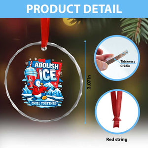 Abolish Ice Crystal Glass Ornament Subtle FDT Penguin Slush Drink Funny Summer Chill Mode TS10 Print Your Wear
