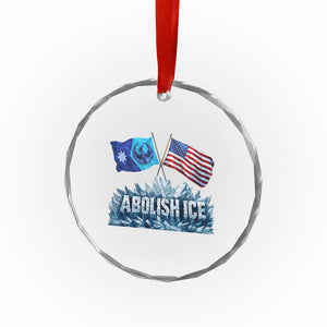 Abolish Ice Minnesota American Flag Crystal Glass Ornament MN Rebel Loon Resistance Protest TS02 Print Your Wear