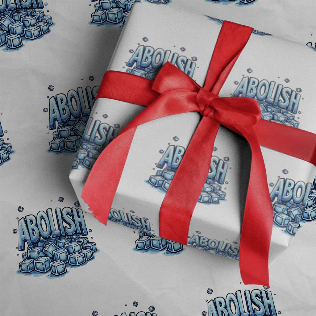 Abolish Ice Wrapping Paper Roll Minnesota Resistance Protest TS12 White Print Your Wear